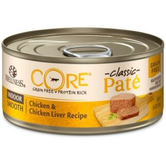 Wellness Core Pâté Indoor Chicken & Chicken Liver Canned Cat Food 156g