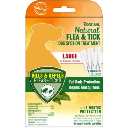 Tropiclean Natural Flea & Tick Spot-On Treatment For Large Dogs - Image 2