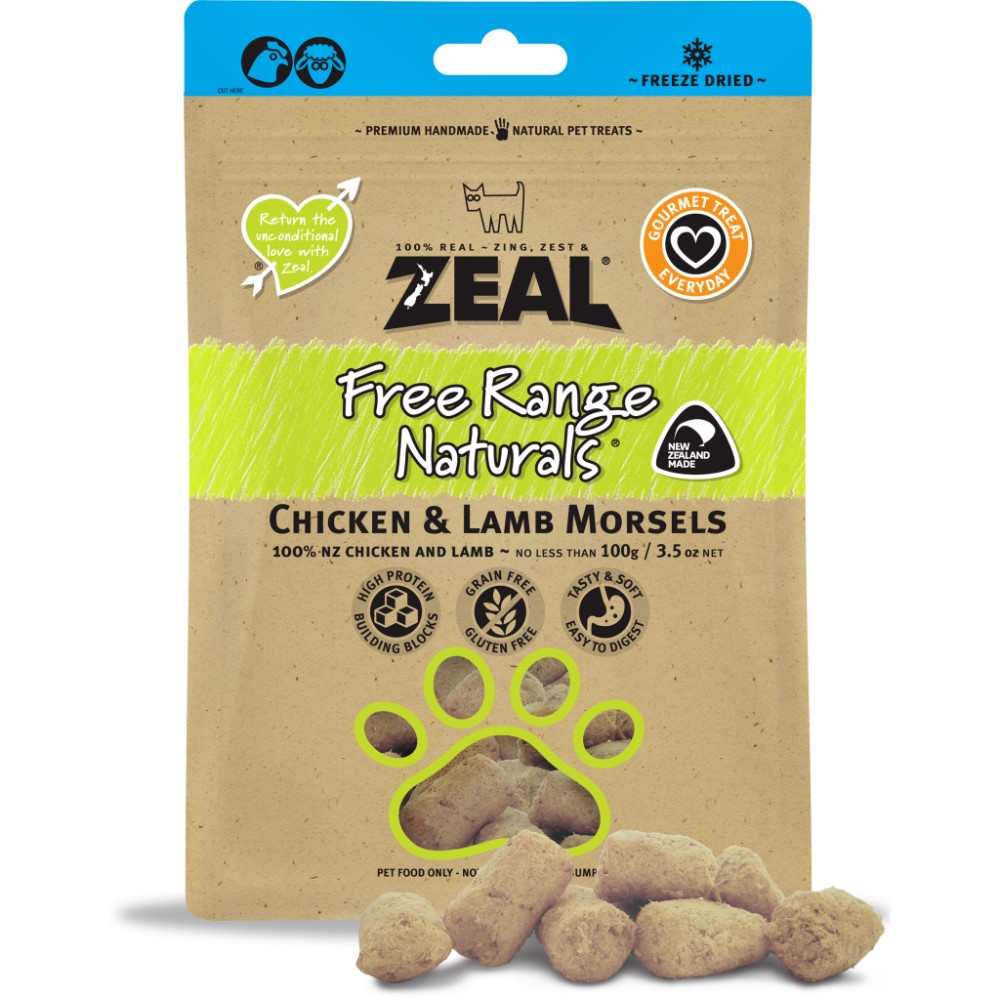 Zeal Free Range Chicken & Lamb Morsels