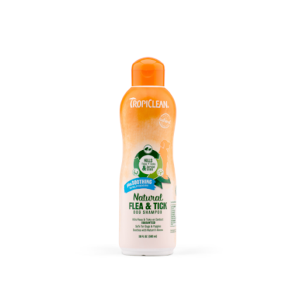 Tropiclean Natural Soothing Flea & Tick Dog Shampoo (2 Sizes)