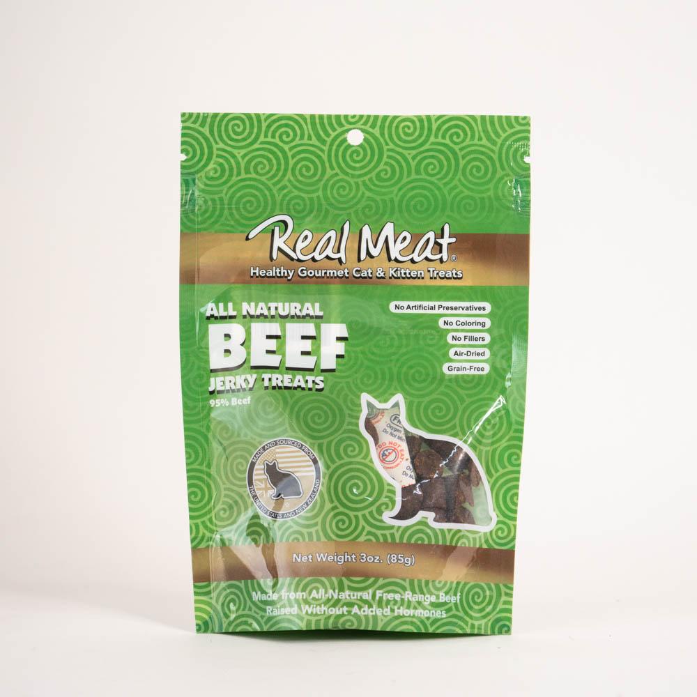 Real Meat All Natural Beef Jerky Treats For Cats