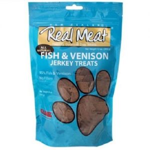 Real Meat All Natural Fish & Venison Jerky Treats For Dogs