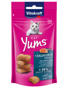 Vitakraft Cat Yums Salmon Cat Treats 40g