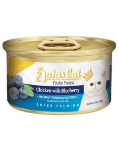Aatas Cat Finest Fruity Feast Chix with Blueberry in Gravy Wet Food 70g – 1 Carton