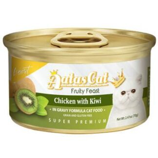 Aatas Cat Finest Fruity Feast Chix wtih Kiwi in Gravy Wet Food 70g - 1 Carton