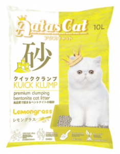 Aatas Cat Kuick Klump Bentonite Cat Litter Lemongrass 10L