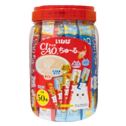 Ciao Churu 50-Piece Tuna Mix Cat Treat 14g x 50
