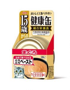 [48 Cans] Aixia Kenko-Can >15 Years Tuna Thick Paste Senior Cat Wet Food ( 40g )*48