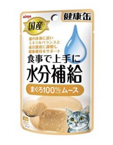 [12 Pouches] Aixia Kenko Pouch Water Supplement – Tuna Mousse Pouch Cat Food 40g*12
