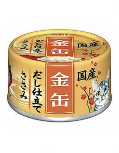 [24 Cans] Aixia Kin-Can Dashi Chicken Fillet With Chicken Sauce Canned Cat Food 70g*24