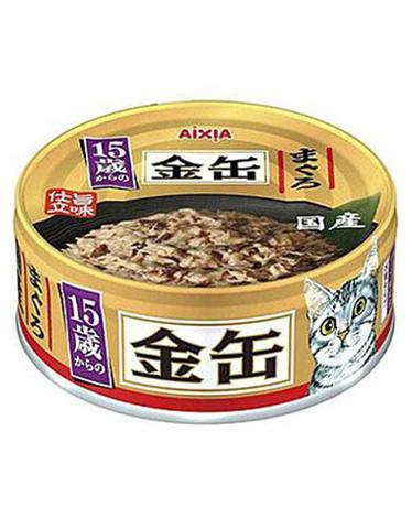 [24 Cans] Aixia Kin-Can Mini >15yrs Senior Tuna Canned Cat Food 70g*24