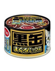 [48 Cans] Aixia Kuro-Can Mix-Tuna & Skipjack with Whitemeat & Whitebait Canned Cat Food 160g*48