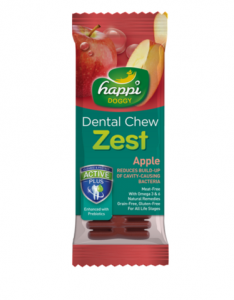 Happi Doggy Dental Chew Zest Apple 4”