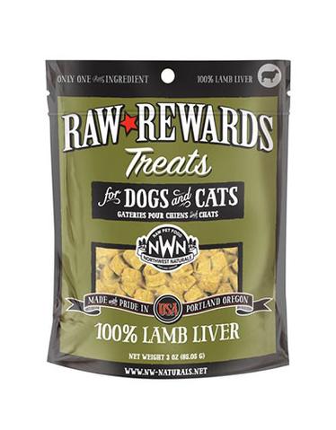 Northwest Naturals Raw Rewards Lamb Liver Treats (3oz)