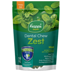 Happi Skippi Dental Chew Zest Petite Mint 150g