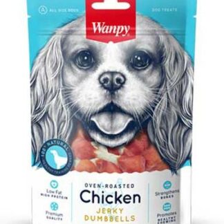 Wanpy Oven-Roasted Chicken Dumbbells Dog Treats 100g