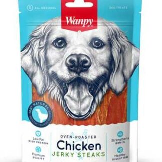 Wanpy Oven-Roasted Chicken Steaks Dog Treats 100g