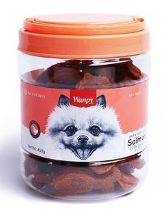 Wanpy Oven-Roasted Salmon Fish Shape Bites Dog Treats (2 Sizes)