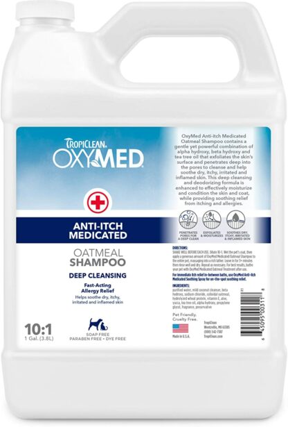 TropiClean OxyMed Anti-Itch Medicated Pet Shampoo (2 Sizes) - Image 3