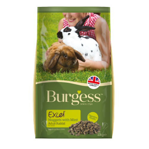Burgess Nuggets with Mint Adult Rabbit Food, 1.5kg - Image 2