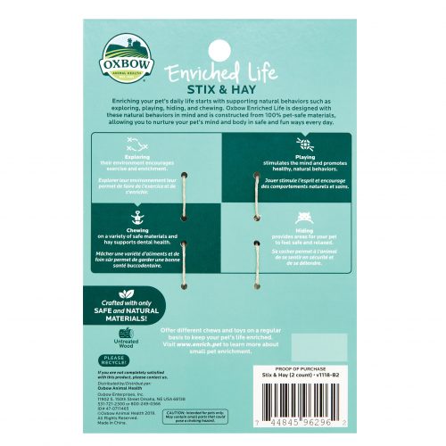 Oxbow Enriched Life Stix & Hay - Image 2