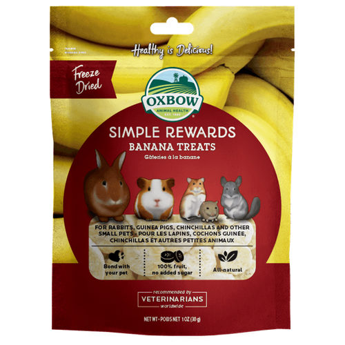 Oxbow Simple Rewards Banana Treats, 1oz