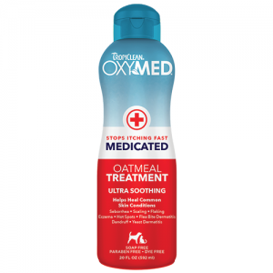 TropiClean OxyMed Medicated Treatment Rinse for Cats & Dogs 20oz