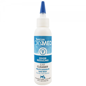 Tropiclean OxyMed Odor Reducing Ear Cleaner for Cats & Dogs 4oz