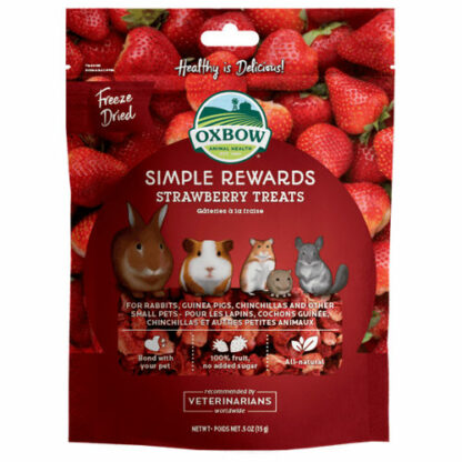 Oxbow Simple Rewards Strawberry Treats, 0.5oz