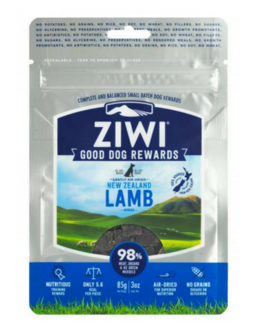 Ziwipeak Good Dog Rewards Lamb Treat Pouches (85g)