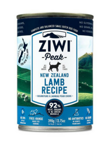 Ziwipeak Lamb Canned Dog Food (390g)
