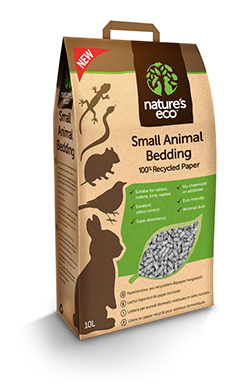 [Bundle Of 2] Nature's Eco Recycled Paper Small Animal Bedding (2 Sizes)