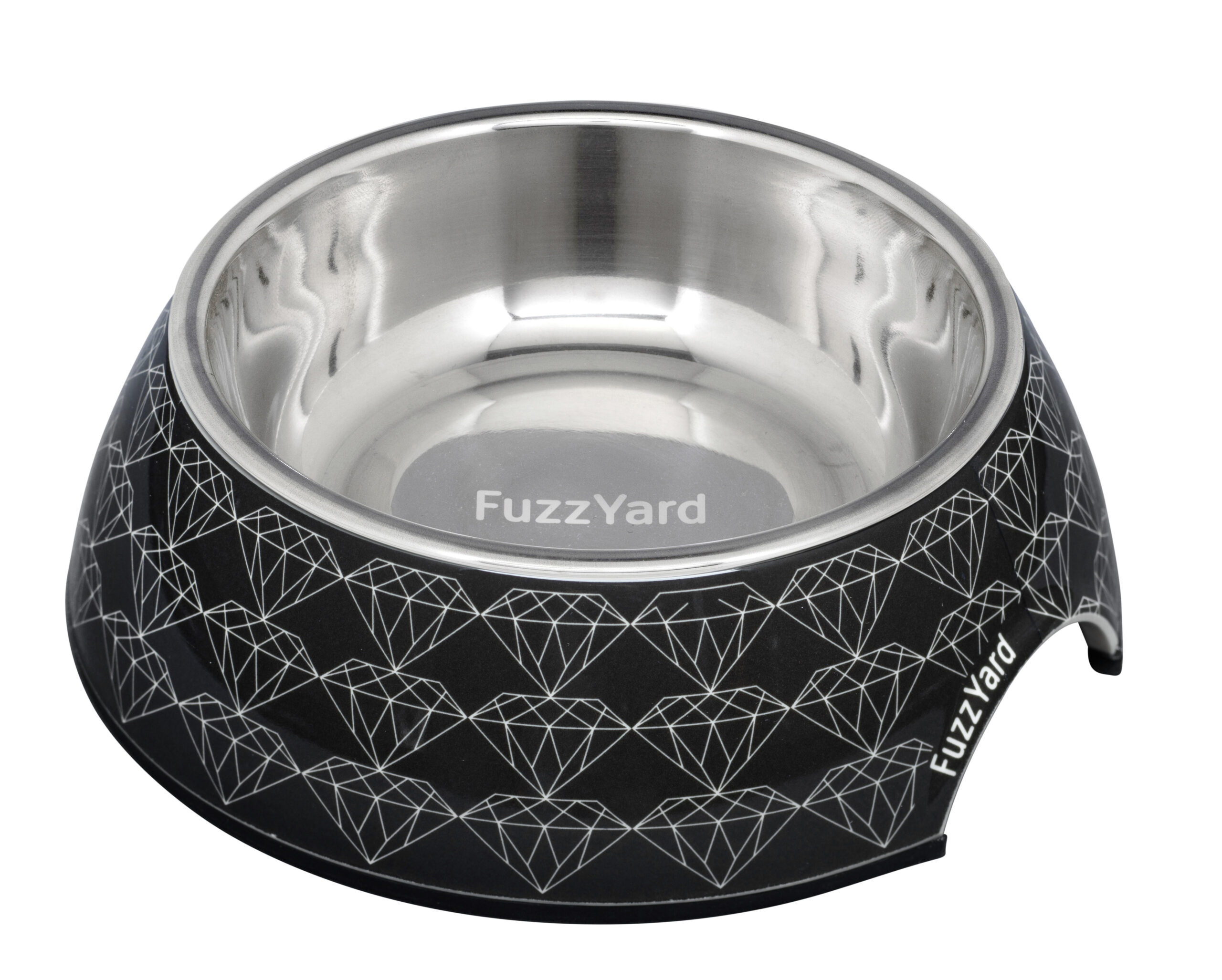 FuzzYard Easy Feeder Pet Bowl (3 Sizes) - Black Diamond