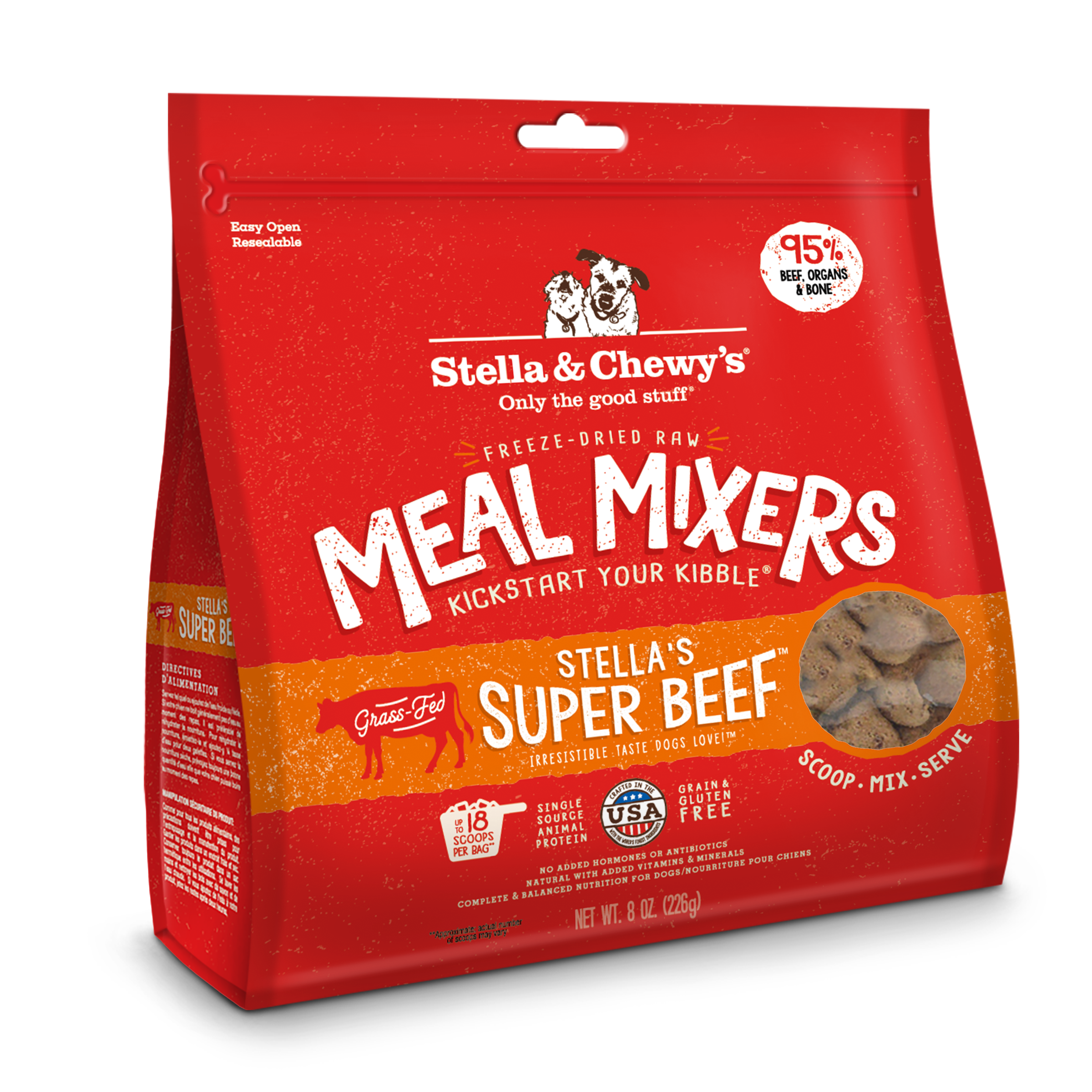 Stella & Chewy's Stella's Super Beef Meal Mixers (2 Sizes)
