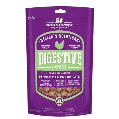 Stella & Chewy's Stella's Solutions Digestive Boost Chicken Freeze-Dried Cat Food 7.5oz