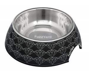 FuzzYard Easy Feeder Pet Bowl (3 Sizes) – Black Diamond