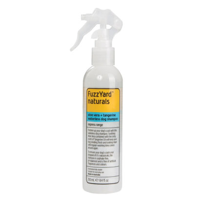 FuzzYard Aloe Vera + Tangerine Express 2in1 Waterless Dog Shampoo 250ml