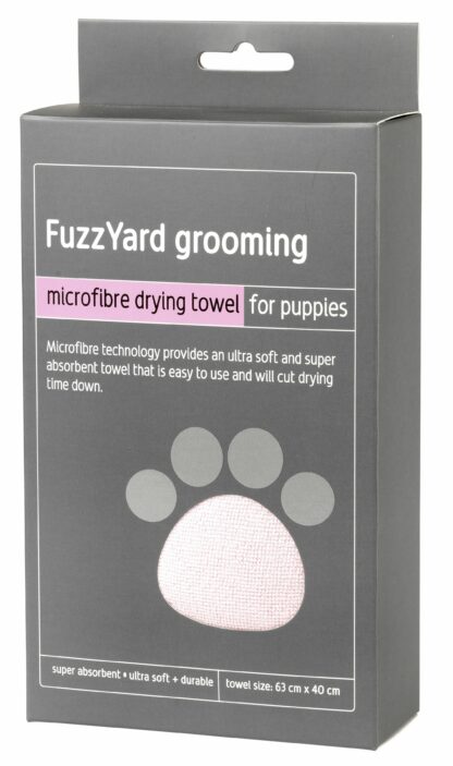 FuzzYard Microfibre Drying Towel for Puppies (2 Colours) - Image 4
