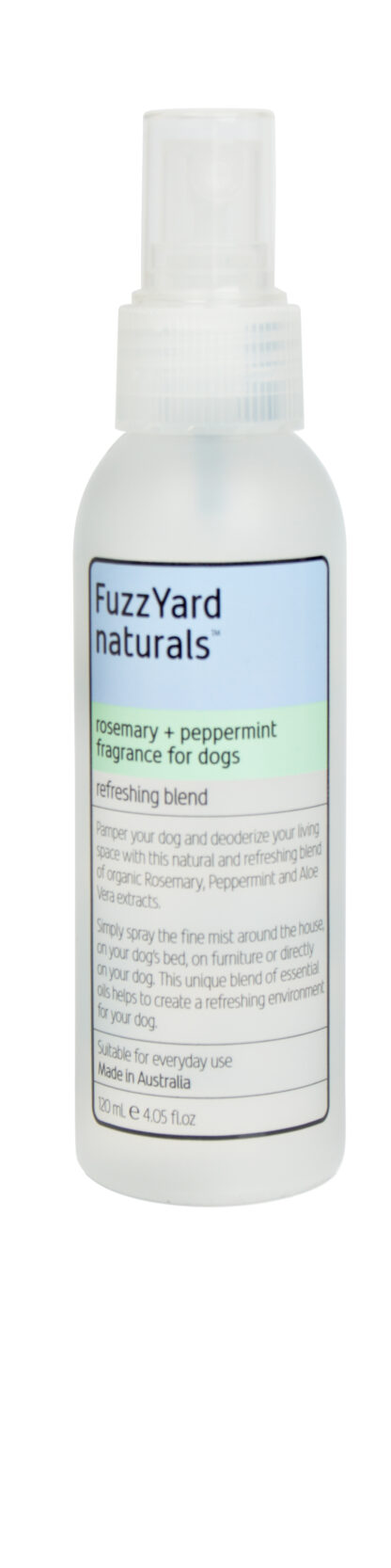 FuzzYard Refreshing Rosemary and Peppermint Aromatherapy Mist for Dogs 120ml