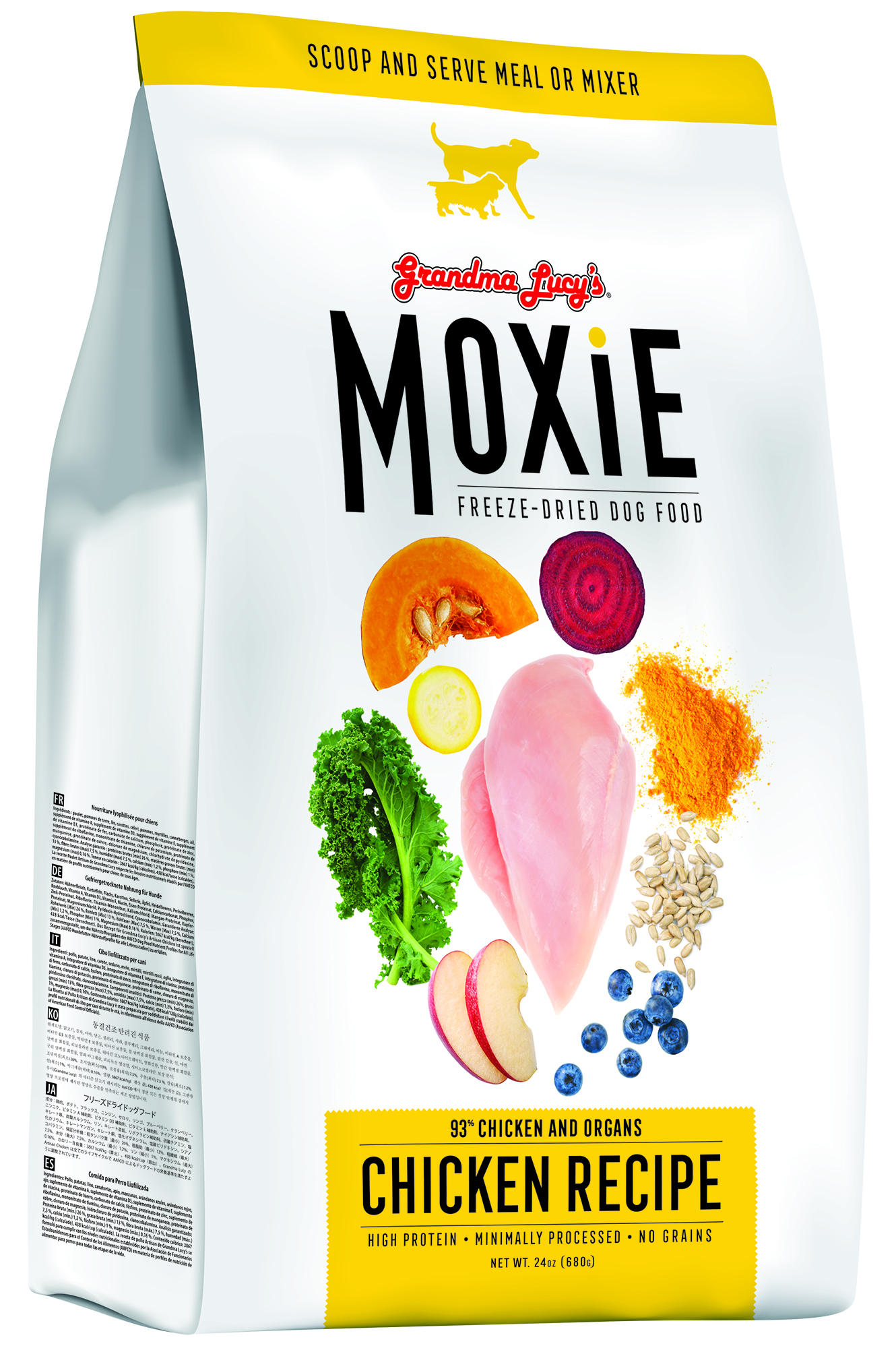 Grandma Lucy’s Moxie Chicken Freeze Dried Dog Food 8oz