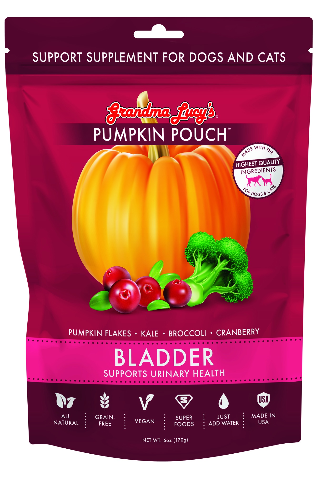 Grandma Lucy’s Pumpkin Pouch Bladder Supplement For Cats & Dogs 6oz