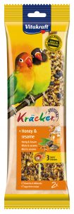 Vitakraft Kracker Honey and Sesame for Small Parrots 180g