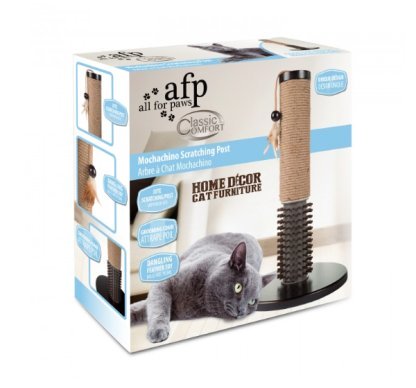 AFP Classic Comfort Mochachino Scratching Post with Rubber Bristles
