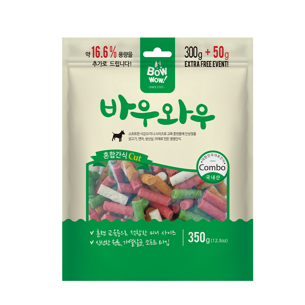 BowWow Mixed Cut Dog Treat (2 Different Sizes)