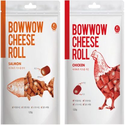 BowWow Cheese Roll Dog Treat 120g (2 flavors)