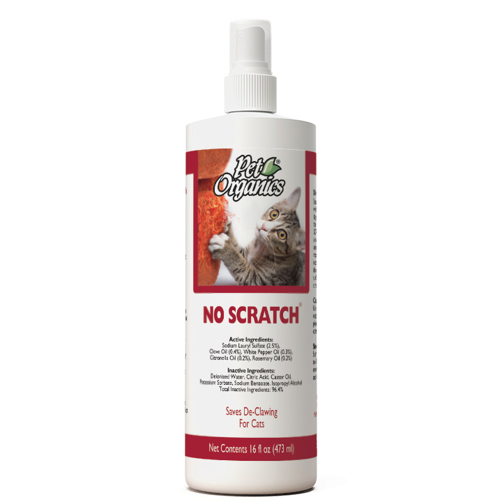 NaturVet Pet Organics No Scratch Spray for Cats 473ml