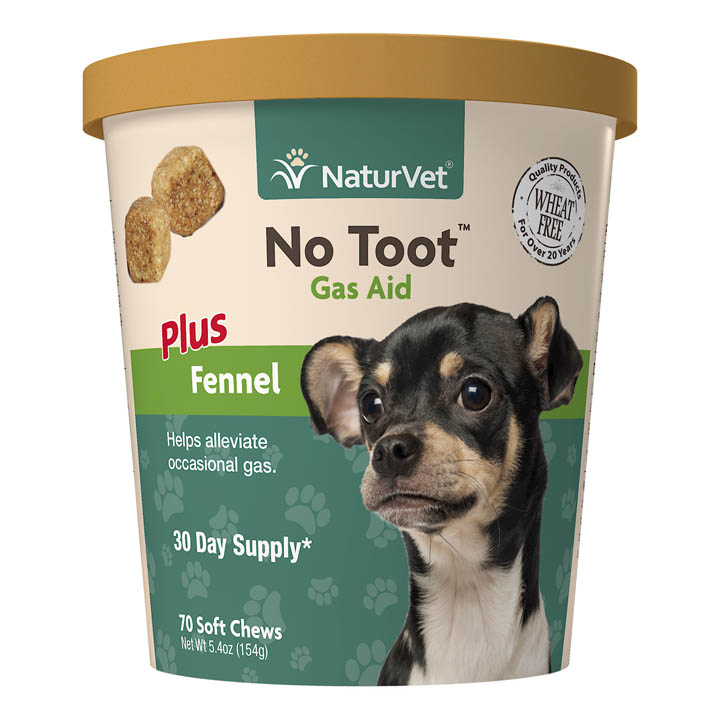 NaturVet No Toot™ Gas Aid Plus Fennel Soft Chews 70ct