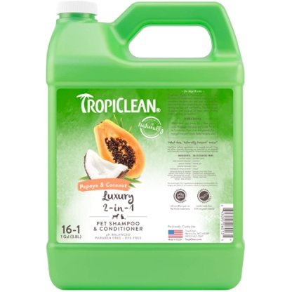 Tropiclean Papaya & Coconut Pet Shampoo & Conditioner (2 Sizes) - Image 2