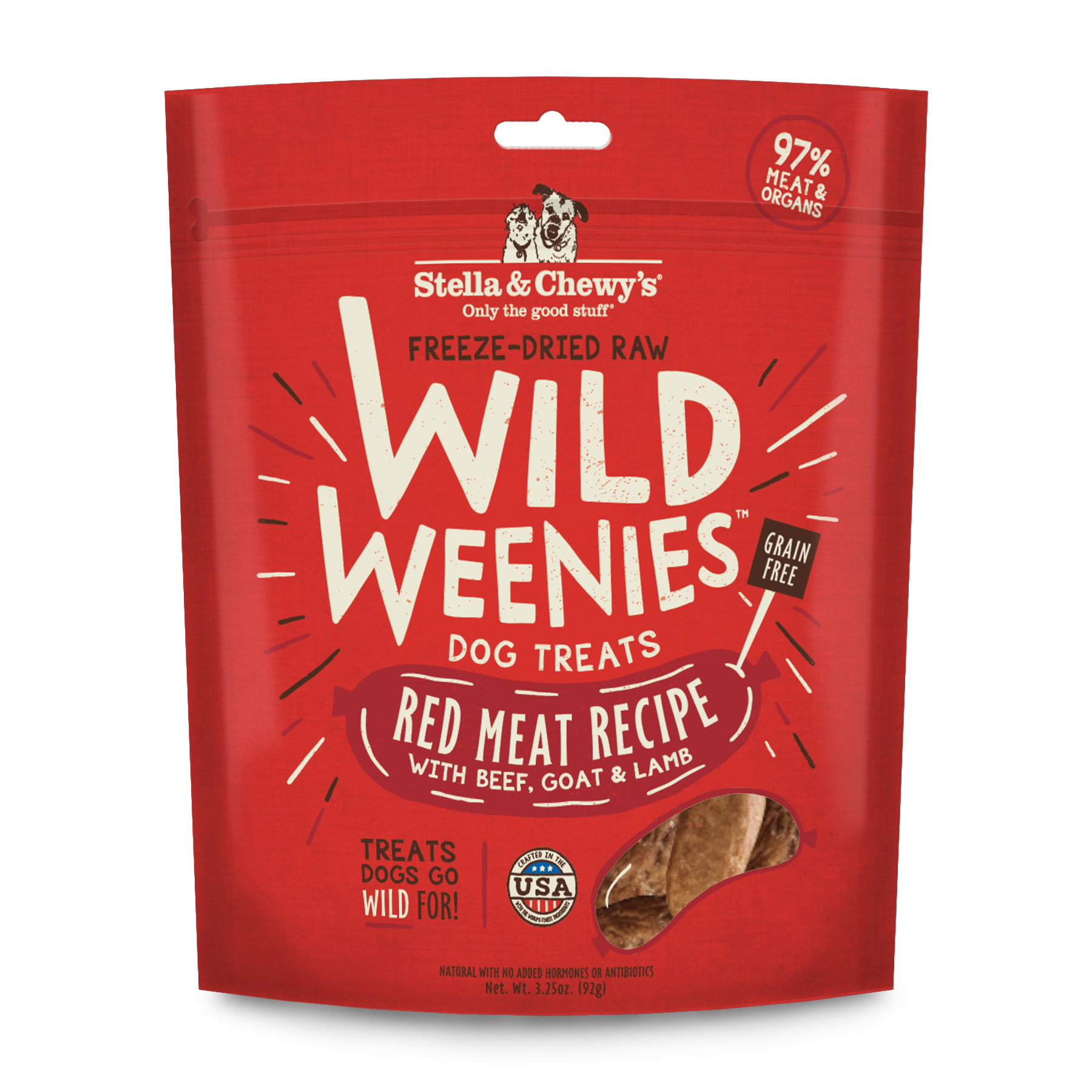 Stella & Chewy's Wild Weenies Freeze Dried Dog Treat (Red Meat Recipe) 3.25oz