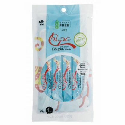 BowWow Chupa Creamy Cat Treats (4x14g) – Chicken Breast & Salmon